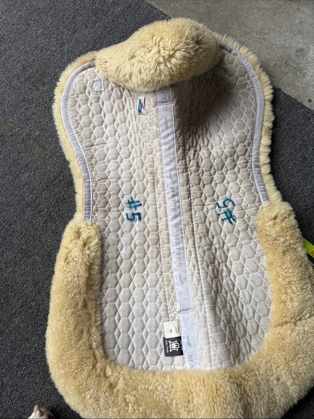 Mattes Sheepskin Half Pad VS Size XL - Picture 3 of 4